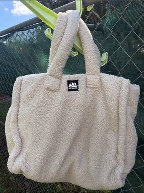 Sundek Cream Sherpa Tote Bag